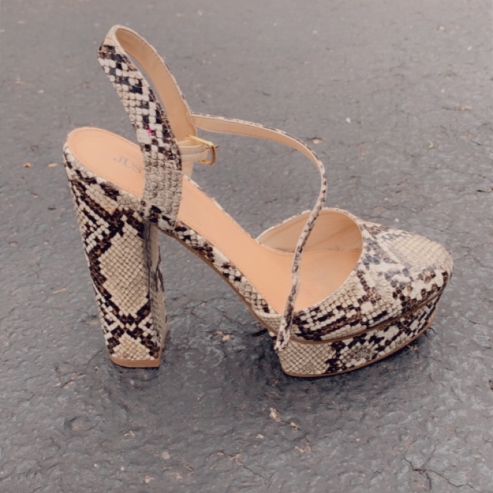 Snake skin heels